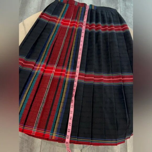 Louisburg Square, Long, Pleated, Plaid, Wool, Skirt - Picture 8 of 8